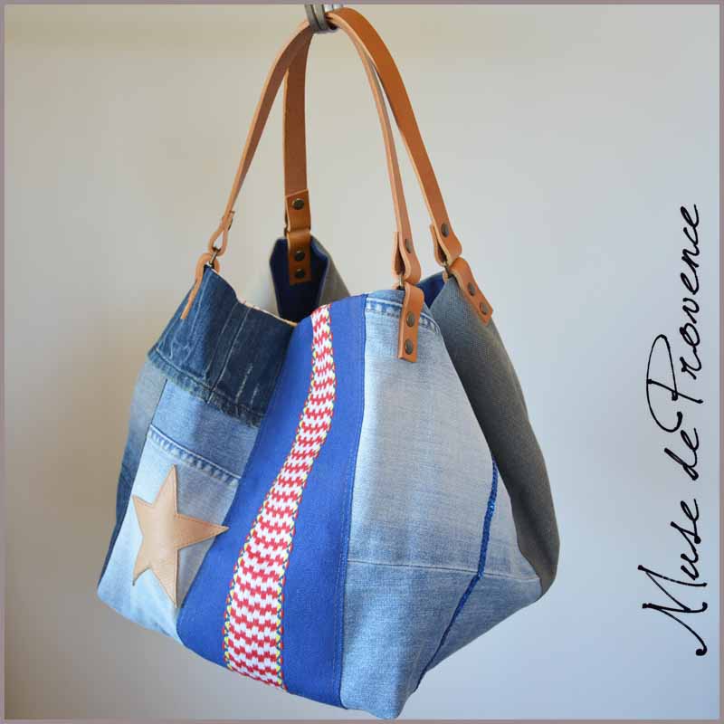 Sac cabas en jean ASPEN Muse de Provence