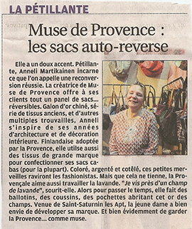 Muse de Provence dans La Provence le 22-11-2013