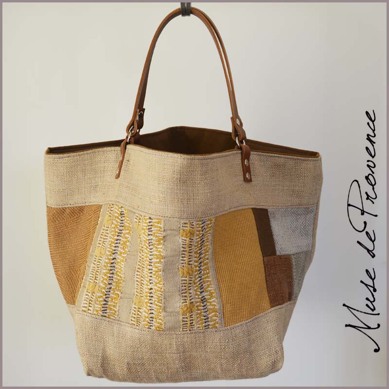 Sac cabas en jute et fibres SNOB | Muse de Provence