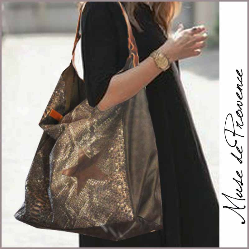 Cuir Provence Tissu Et De SeductionMuse Cabas Métallisé rxdCsthQ
