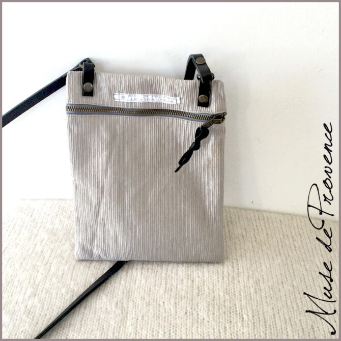 Sac bandoulière personnalisé Platine | Muse de Provence