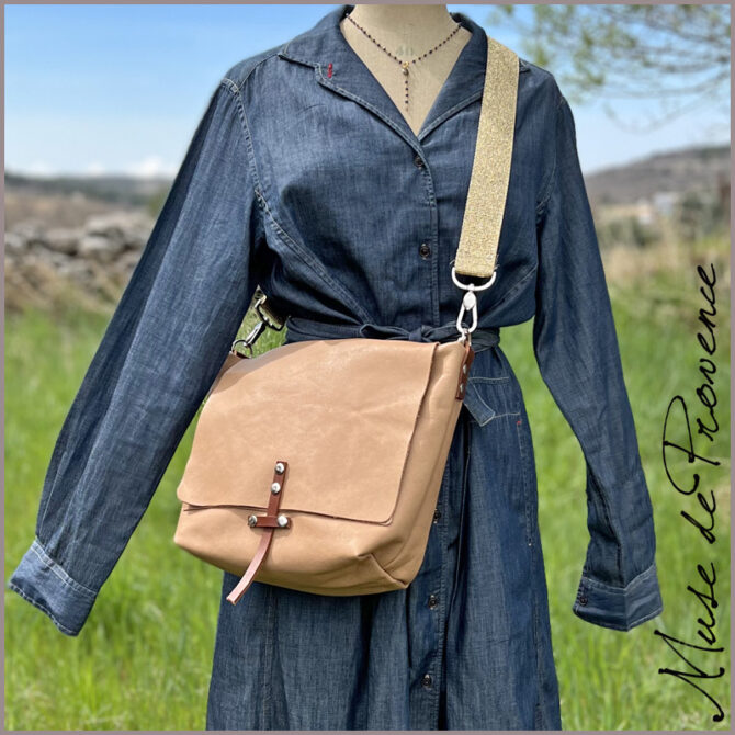 Sac Bandoulière En Cuir Fait Main - Occasion - Style Crossbody