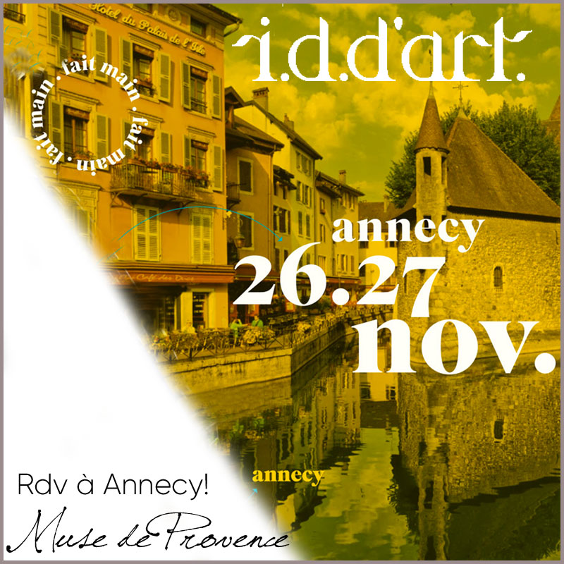 Muse de Provence expose à Annecy à Id d’Art 26. -27. 11.