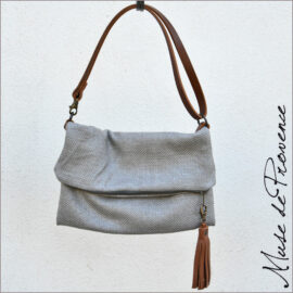 Sac bandoulière lin Sac stylé Sac pochette Sac bandoulière minimaliste Sac bandoulière chic Sac bandoulière souple Sac de soirée Sac bandoulière haut de gamme Sac bandoulière made in France