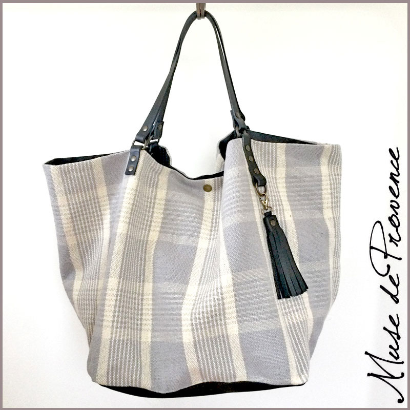 Sac de plage XL lavable GRIS