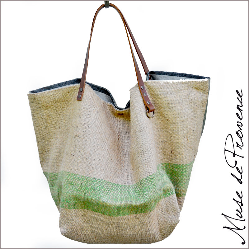 Sac de plage xxl Jute. Sac de plage chic en modèle unique.