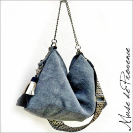 sac bandoulière en lin- sac bandoulière chic en lin - sac bandoulière minimaliste en lin -sac bandoulière fait main en France