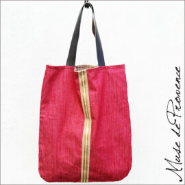 Grand sac tote- Grand sac fourre tout - Sac tote éco responsable - Sac cabas tissu recyclé Grand sac tote