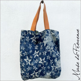 Grand sac tote- Sac tote éco responsable - Sac cabas tissu recyclé Grand sac tote