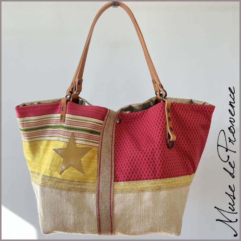 Grand Sac en Tissus Recycle – Bazar du Monde