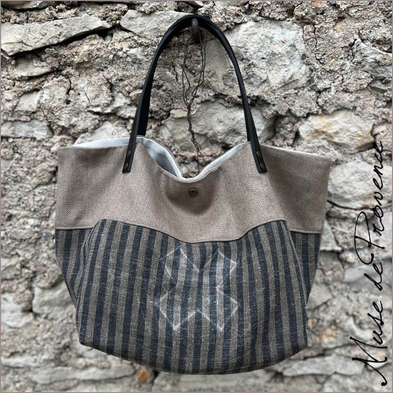 Sac cabas toile clearance de lin