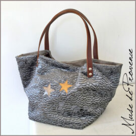 petit sac cabas en fourrure en promo