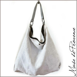 sac seau en chanvre blanc