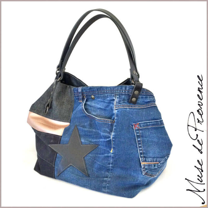 sac jean réversible en pièce unique