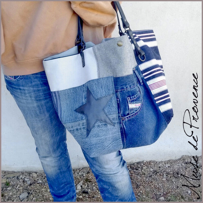 Cabas jean best sale