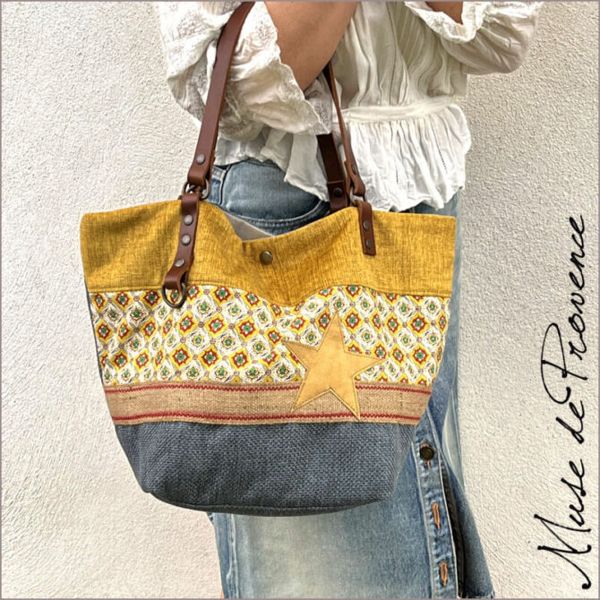 sac cabas unique et original - sac cabas Boheme chic - Sac cabas Provence