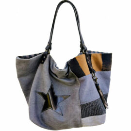 Sac cabas réversible façon patchwork à la japonaise.
