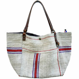 Sac cabas en tissu fait main - Sac cabas made in France - Sac cabas bohème chic
