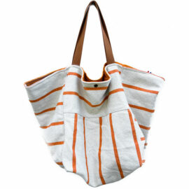 sac de plage chic - grand cabas de plage souple en tissu - sac de plage réversible - sac de plage fabriqué en France