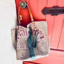 Cabas jute recyclé EMPREINTE
