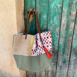 Sac cabas réversible en pièce unique