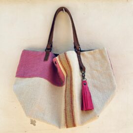 Large hemp -leather pompom