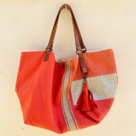 Sac cabas lin Coquelicot