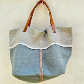 Handmade shopping bag as a unique piece