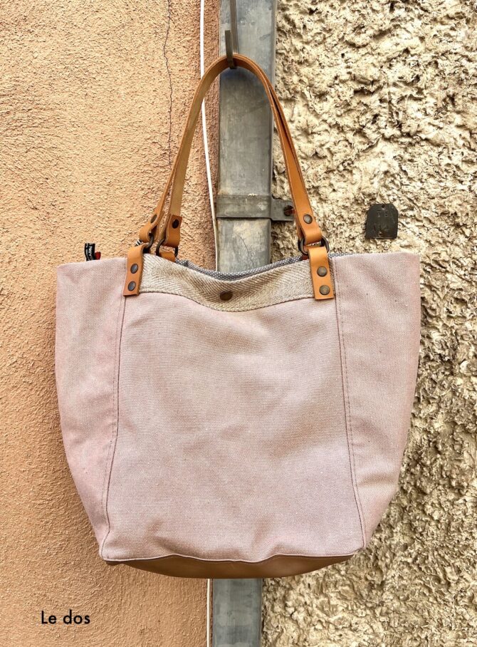 Sac cabas unique rose – Image 4