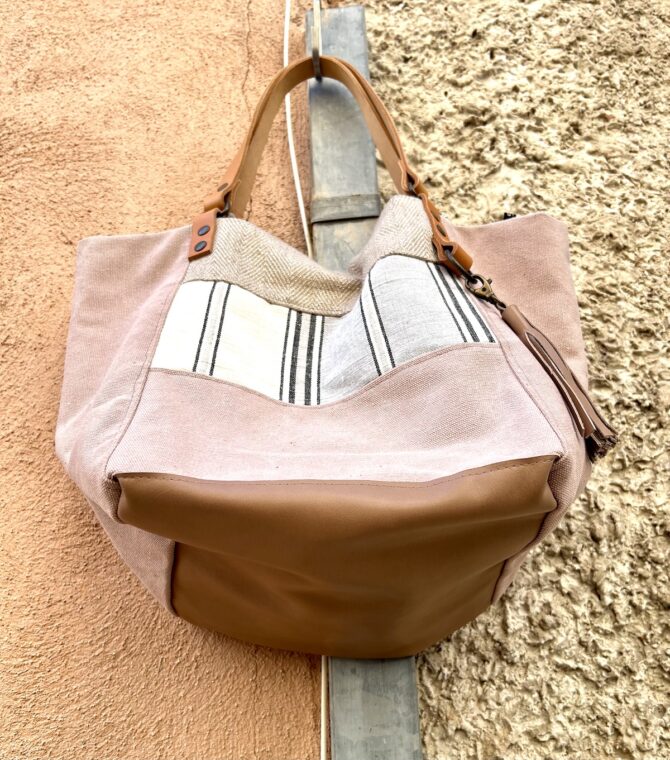 Sac cabas unique rose – Image 2
