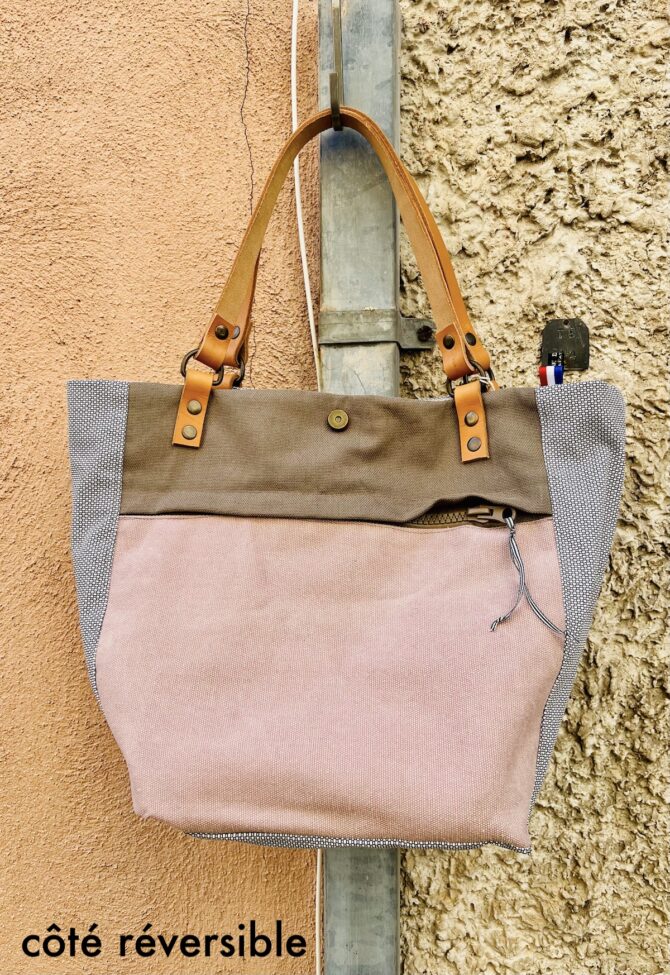 Sac cabas unique rose – Image 5