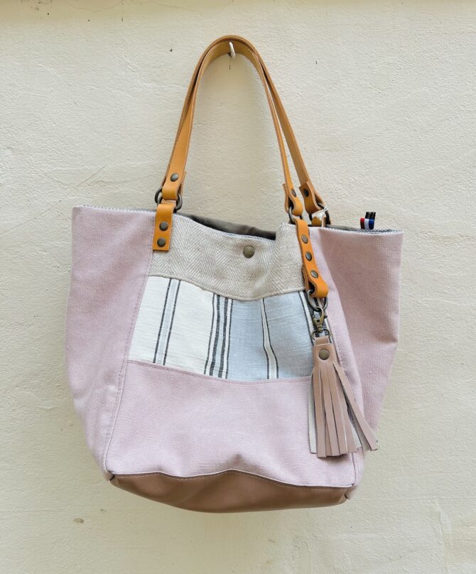 Sac cabas unique rose