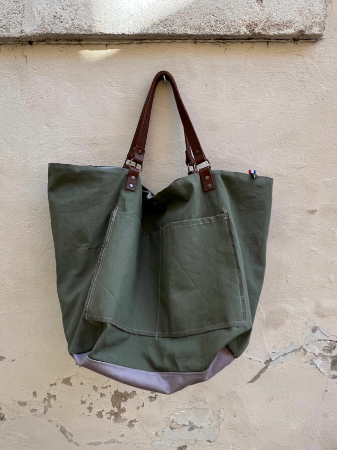 Sac xxl jean cuir Soho – Image 4