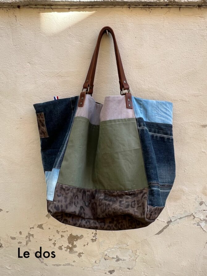 Sac xxl jean cuir Soho – Image 3