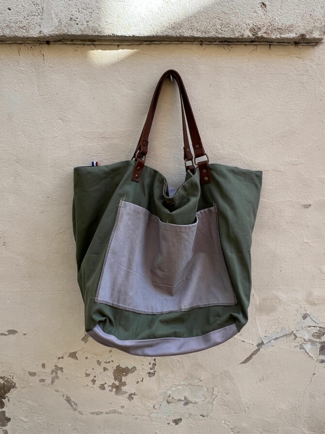 Sac xxl jean cuir Soho – Image 5