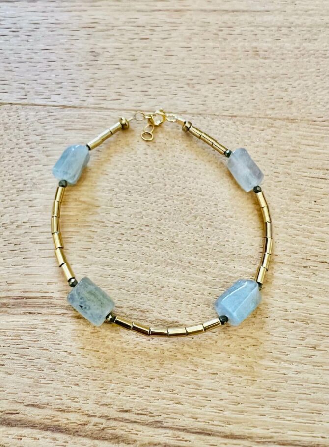 Bracelet hématite dorée labradorite – Image 3