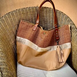 Sac cabas cuir Moisson