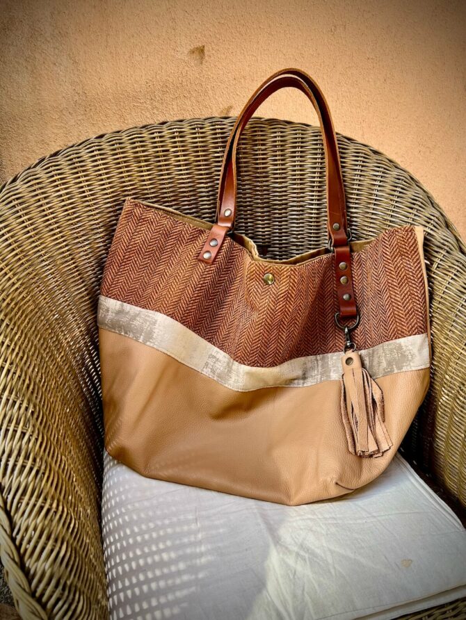 Sac cabas cuir Moisson