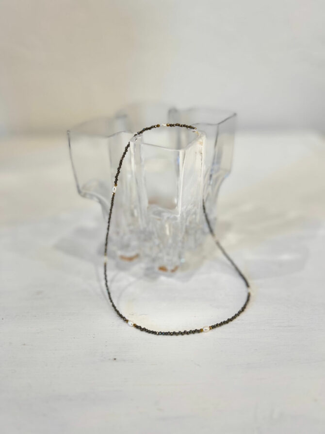Collier pyrite perles – Image 2