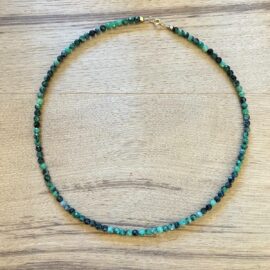 Collier pierre fine verte