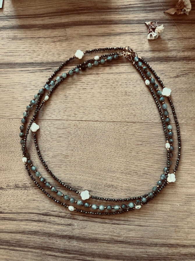 Collier pyrite perle – Image 3