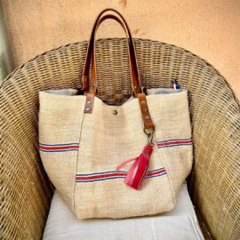 Idylle antique hemp tote bag