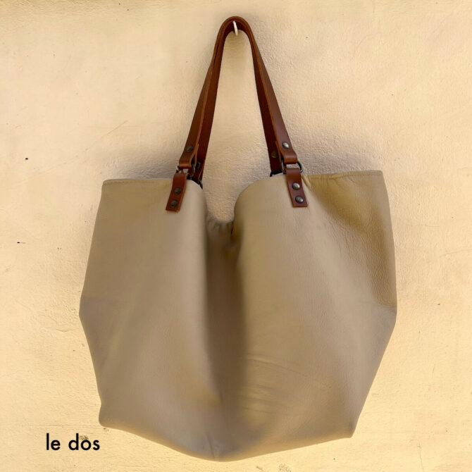 Sac cabas cuir Galet – Image 4