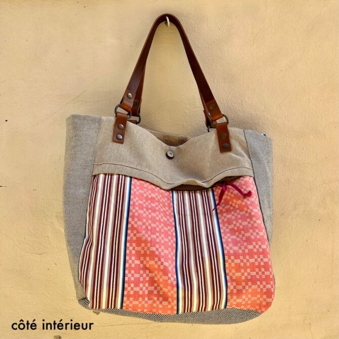 Idylle antique hemp tote bag – Image 5