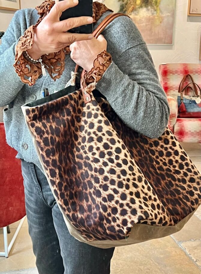 Cabas xxl léopard Savannah