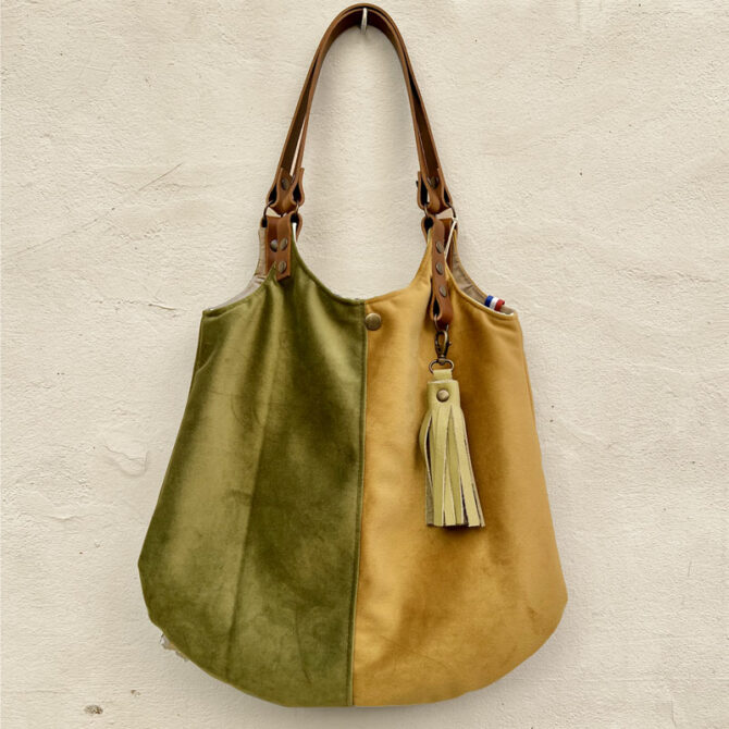 Duel Velvet Handbag